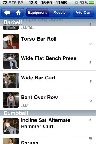 iPhone Application Development: MyGym